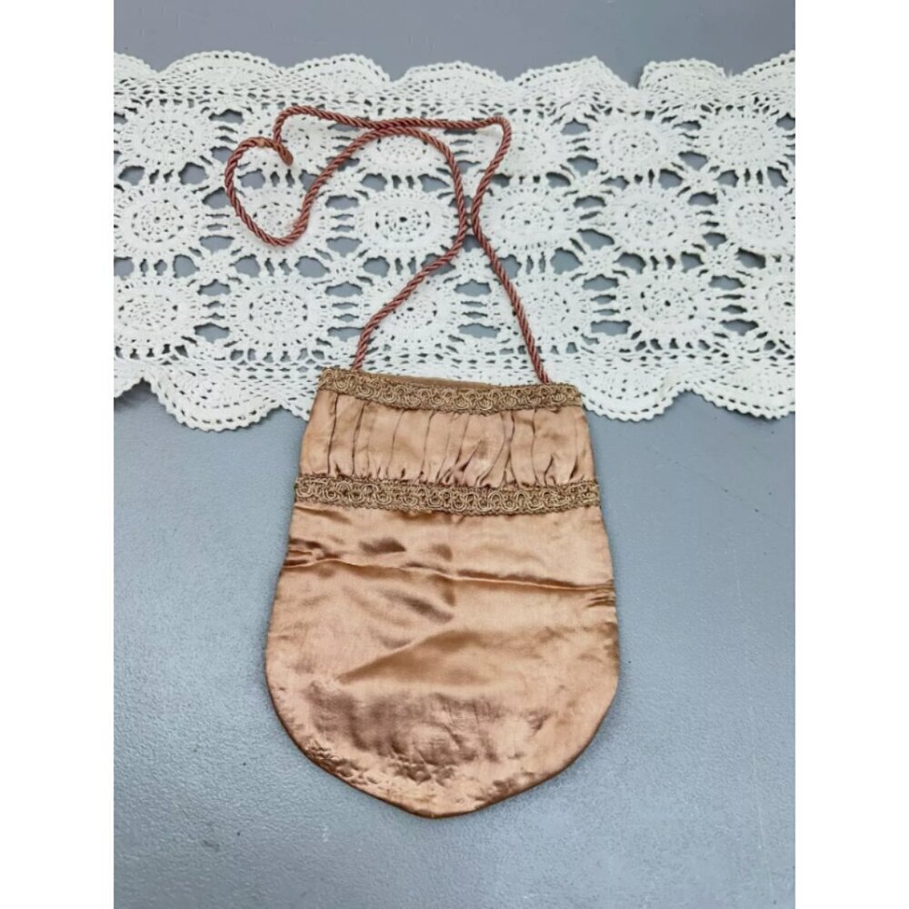 Vintage Silk Pouch Bag 100% Ravonne Made In India, Rare Find